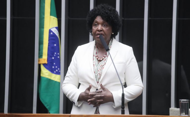 Benedita da Silva: a única imagem de mulher que figura nas notas atuais é a abstrata ideia da República Fonte: Agência Câmara de Notícias
